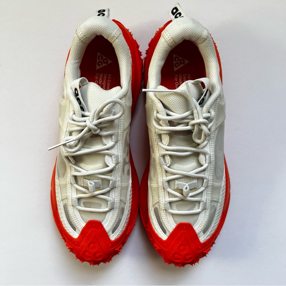 Nike ACG White and Bright Red Trail Shoes